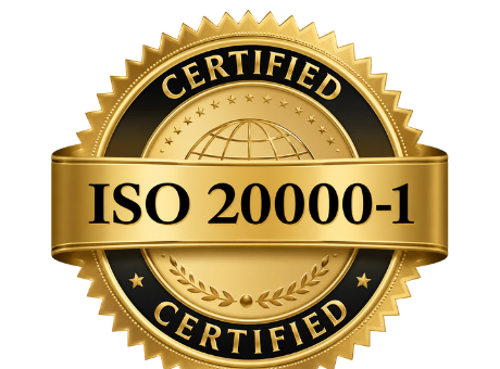 ISO 20000-1:2018 Certified seal